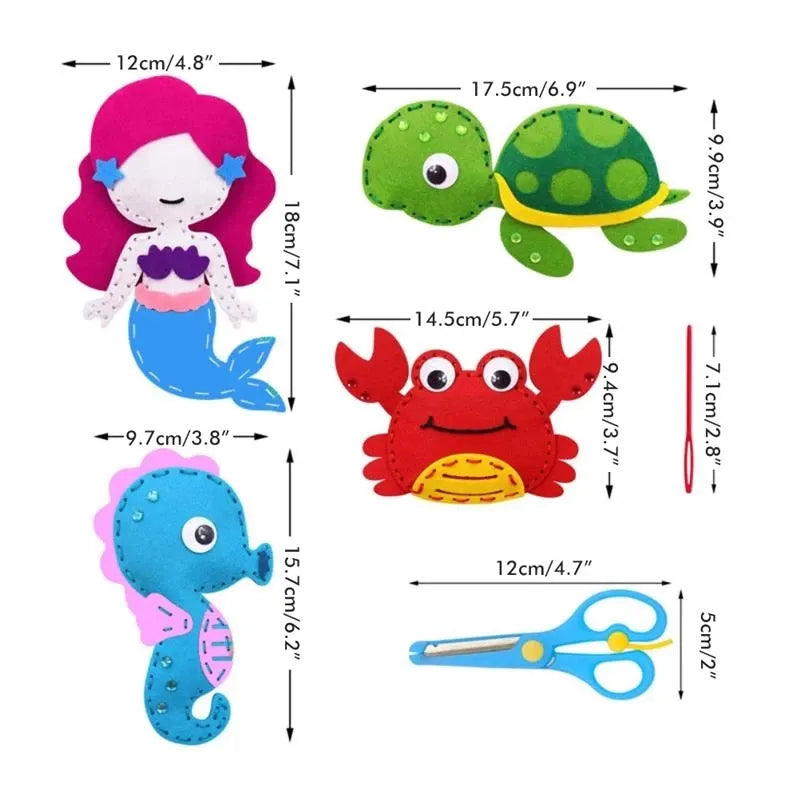 Felt Under The Sea Sewing Kit